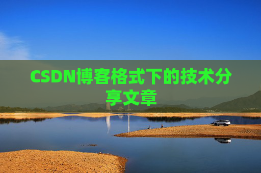 CSDN博客格式下的技术分享文章
